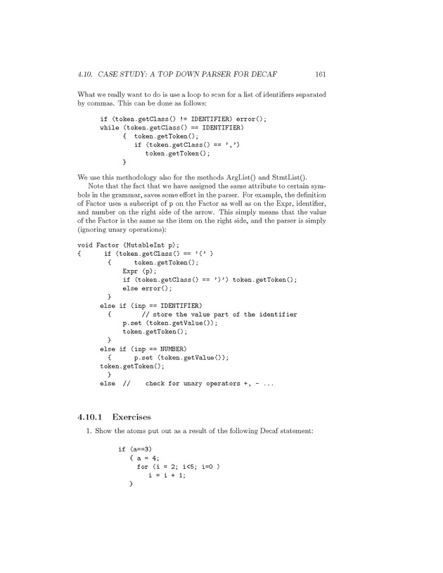 Compiler Design: Theory, Tools, and Examples - Page 161